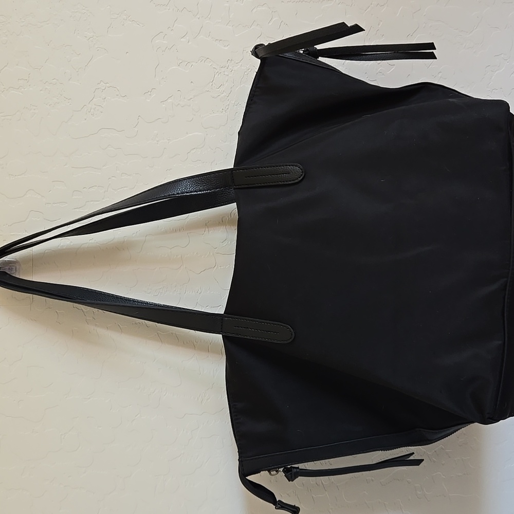 Botkier New York Black Large Tote Nylon Zipper Shoulder Bag - Picture 10 of 11